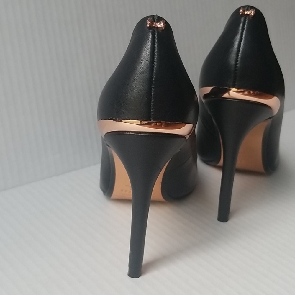 SIZE 6.5/36,5 " TED BAKER LONDON LEATHER KAWAA 4 PUMP HEELS - Picture 5 of 9